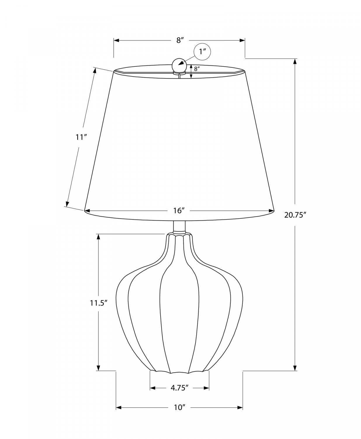 Pearson Table Lamp - Cream