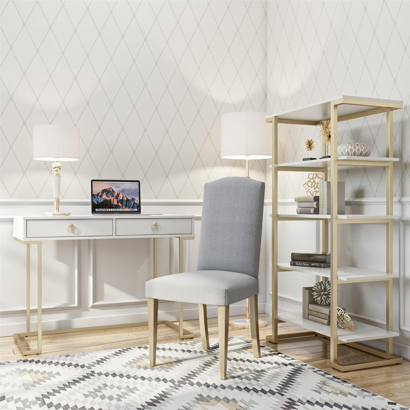 Camila Writing Desk - White