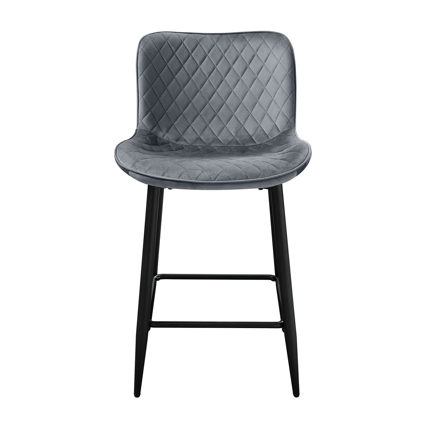 Nya Counter Stool - Grey - Set of Two