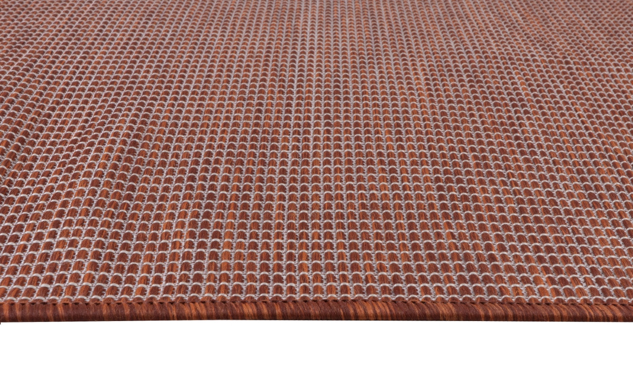 Calypso Crosshatch Outdoor Rug - 6' x 9' - Red