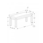 Elin Bench - Walnut/Beige