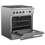 Forno Premium Stainless Steel Kitchen Package with French Door Refrigerator and Gas Range - FBDL-021-02CAUS