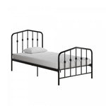 Novogratz Bushwick Metal Platform Twin Bed - Black
