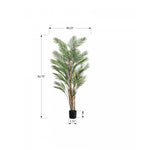 83" Palm Tree With 8" Black Pot - Green