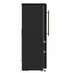 Forno Luigi Black French Door Refrigerator (18 Cu. Ft.) - FFFFD1791-33BLK