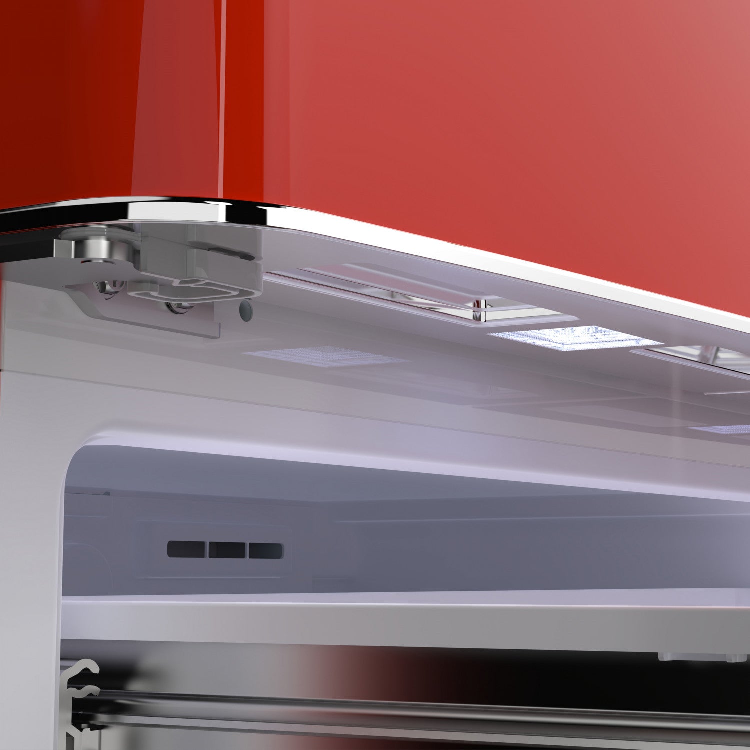 Forno Luigi 33" 18 Cu.Ft. Red French Door Refrigerator - FFFFD1791-33RED