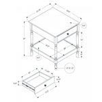 Kira Side Table - Walnut