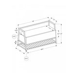 Fyra Bench - Dark Taupe