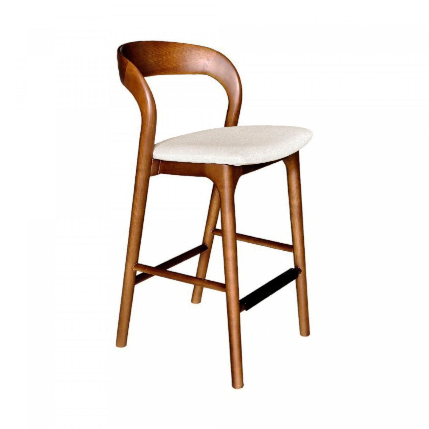 Brivonne Counter Stool - Walnut Frame
