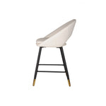 Mila Counter Stool - White/Black - Set of Two