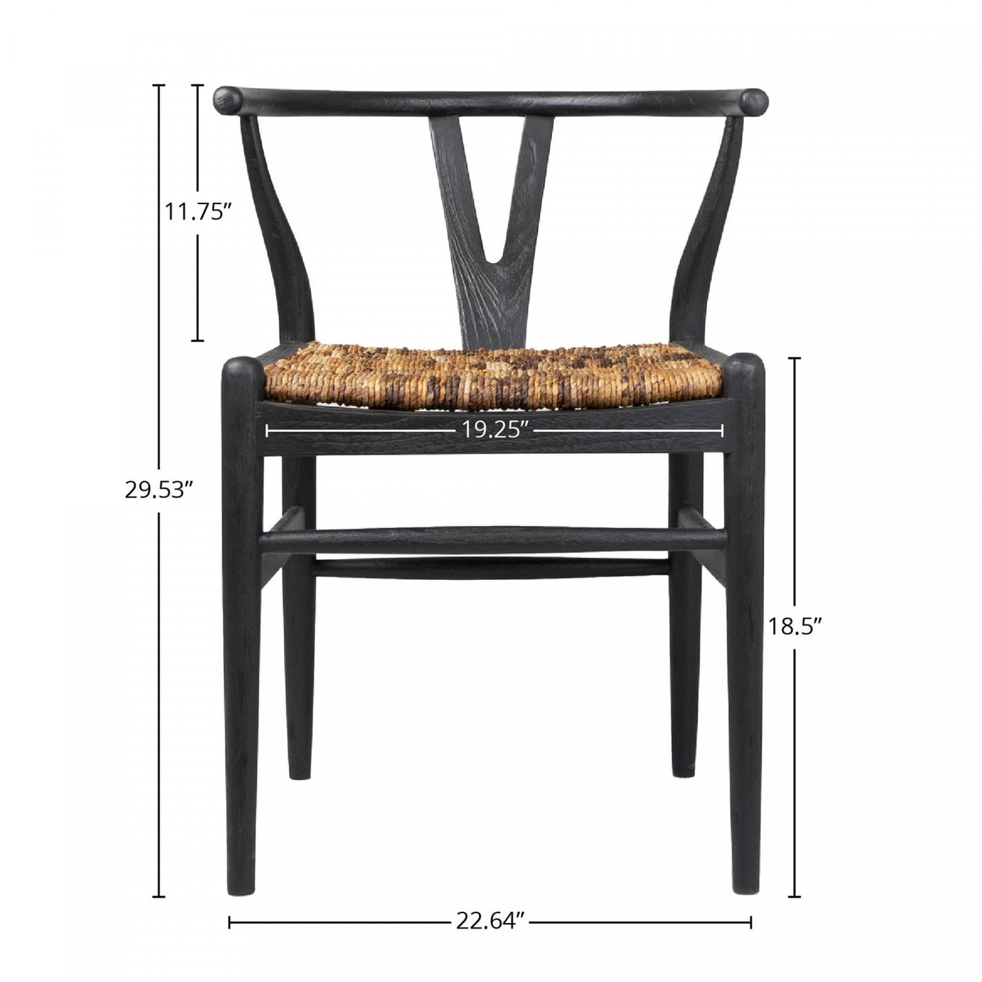 Bayan Caterpillar Twin Chair - Charcoal