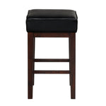 Pittsville Counter Stool - Espresso, Black - Set of Two