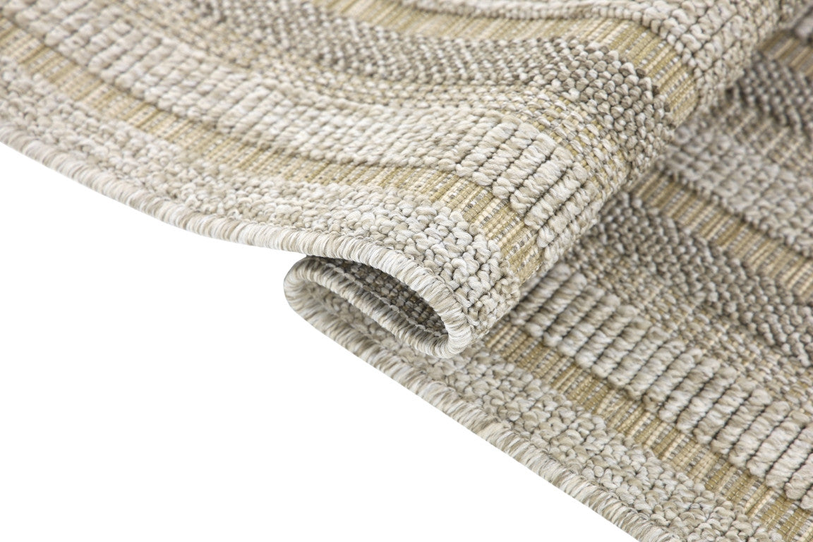 Assia Rectangles Outdoor Rug - 6' x 9' - Beige