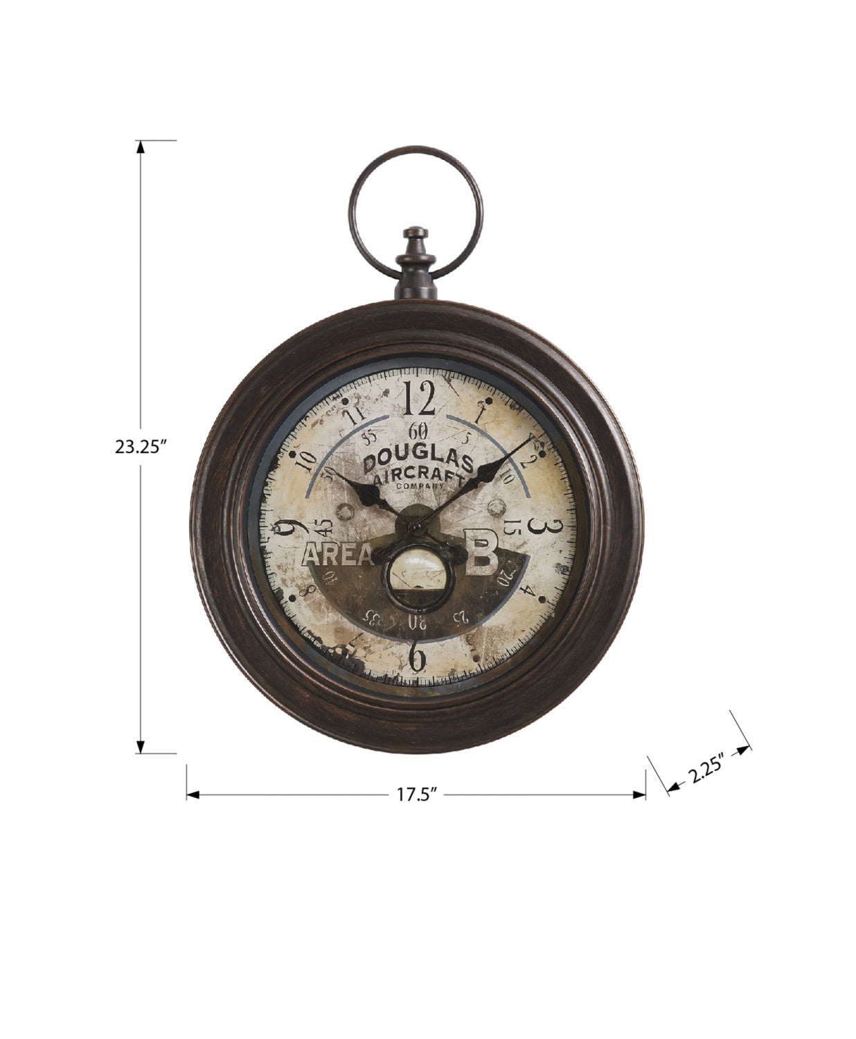 Virtue Clock - Dark Brown