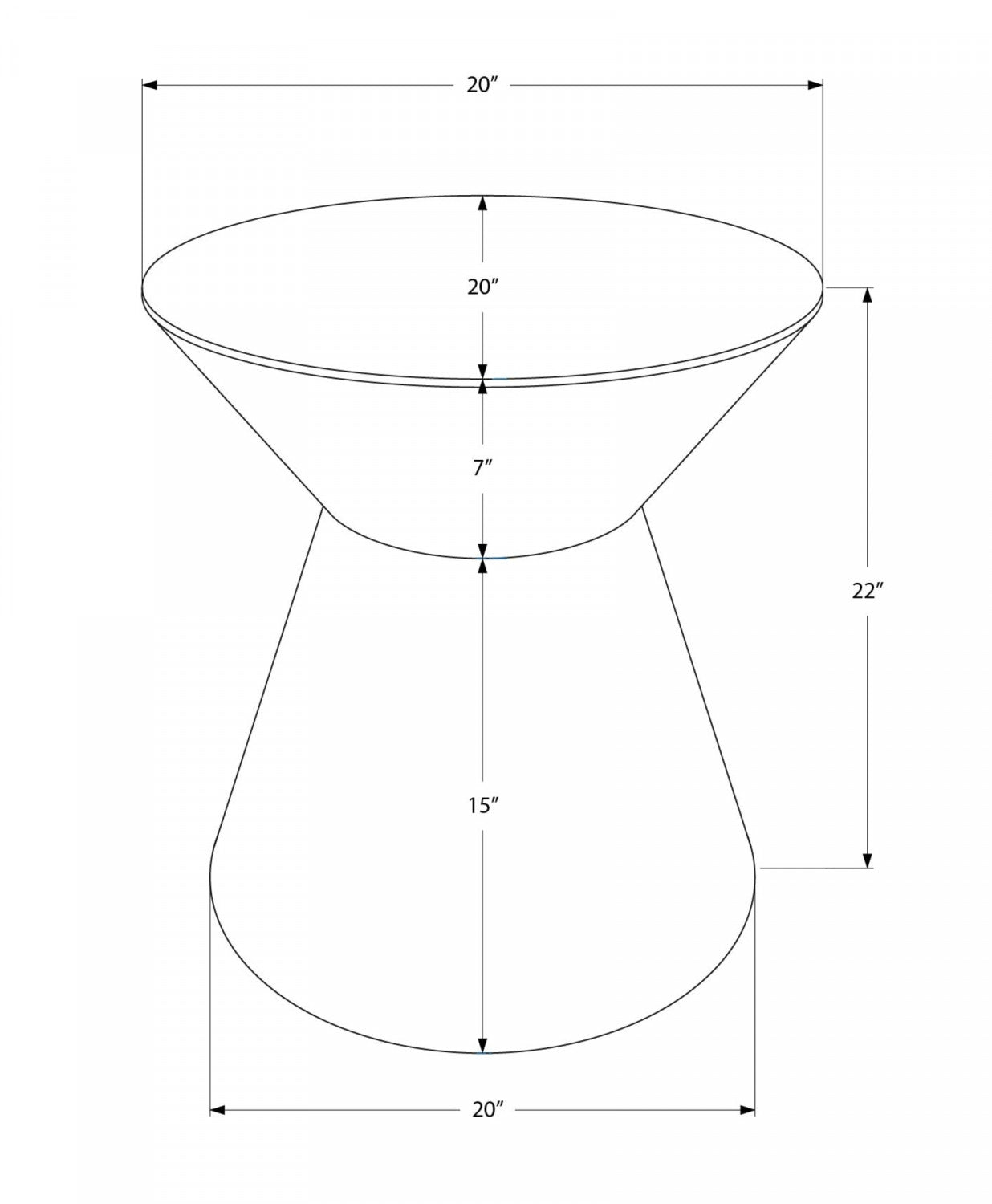 Lumi Side Table - Gold