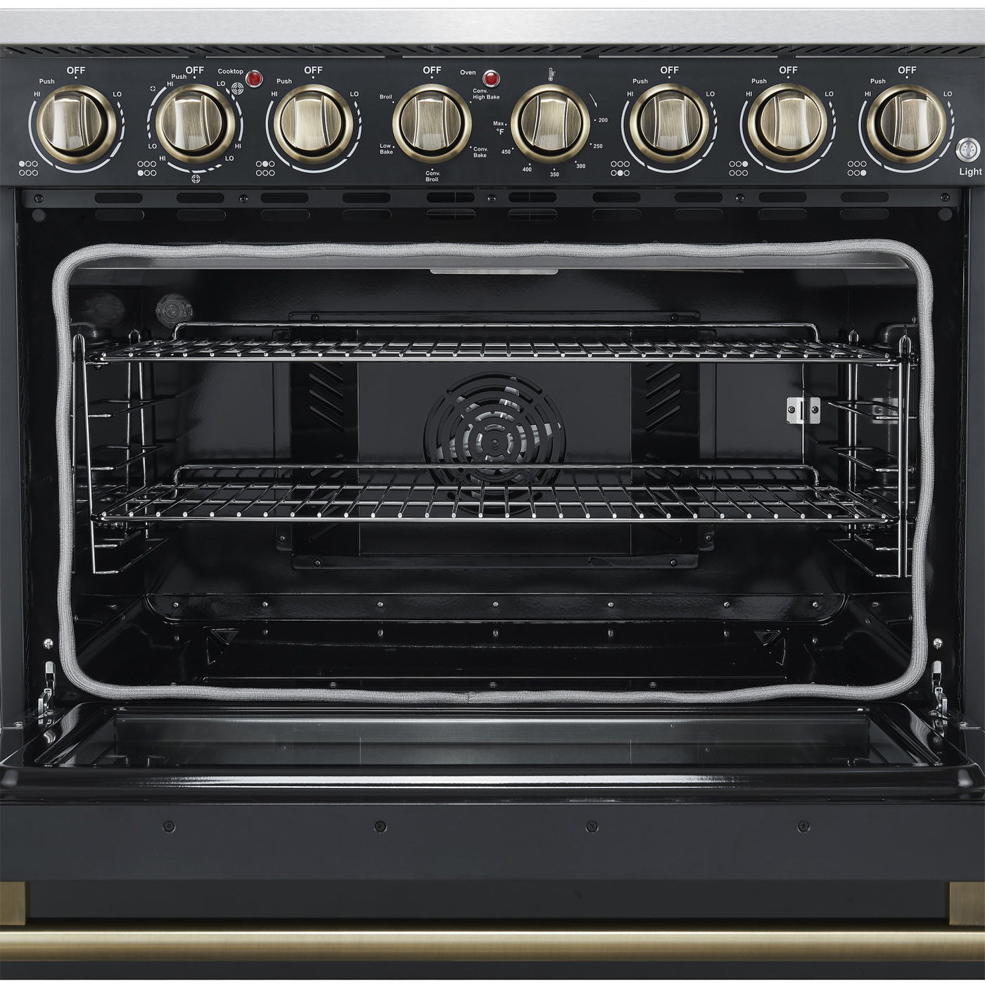 Forno Paolo 36" Black Freestanding Electric Range With True Convection (5.44 Cu. Ft.) - FFSEL6011-36BLK