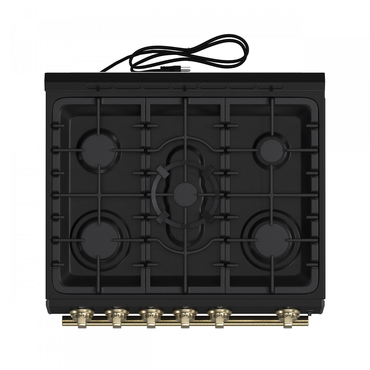 Forno Leonardo 30" Black Freestanding Gas Range (5.0 Cu. Ft.) - FFSGS1116-30BLK