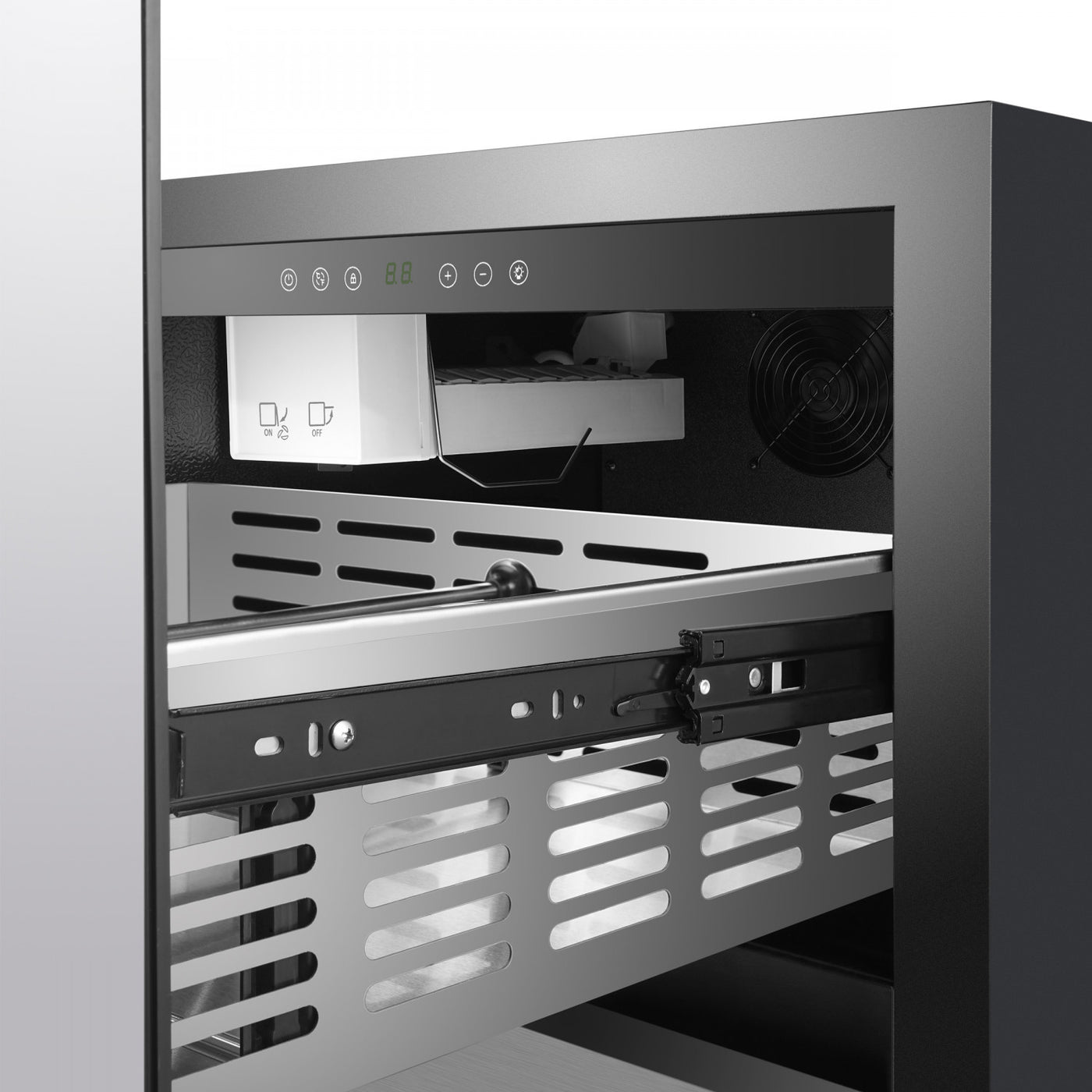 Forno Cosenza Stainless Steel 24" Built-in Undercounter Indoor/Outdoor Drawer Freezer with Ice Maker (4.69 Cu. Ft.) - FDRBI1838-24S