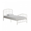 Novogratz Bushwick Metal Platform Twin Bed - Off White