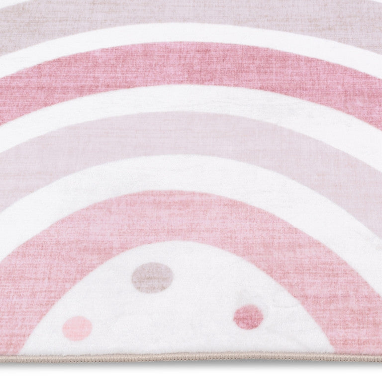 Dreamland Pink Arches Rug - 4' x 6' - Pink