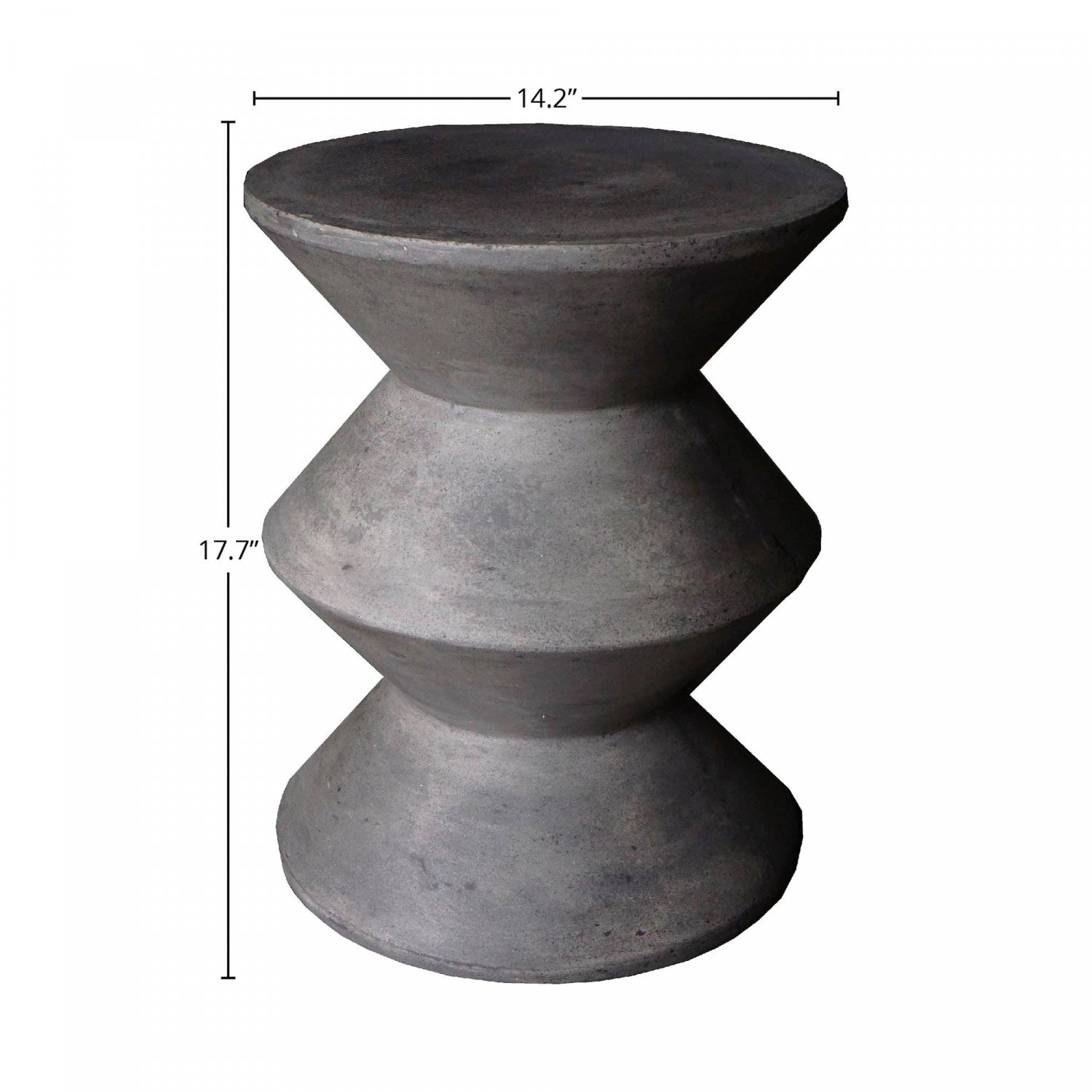 Gavrin Inverted Side Table - Dark Grey