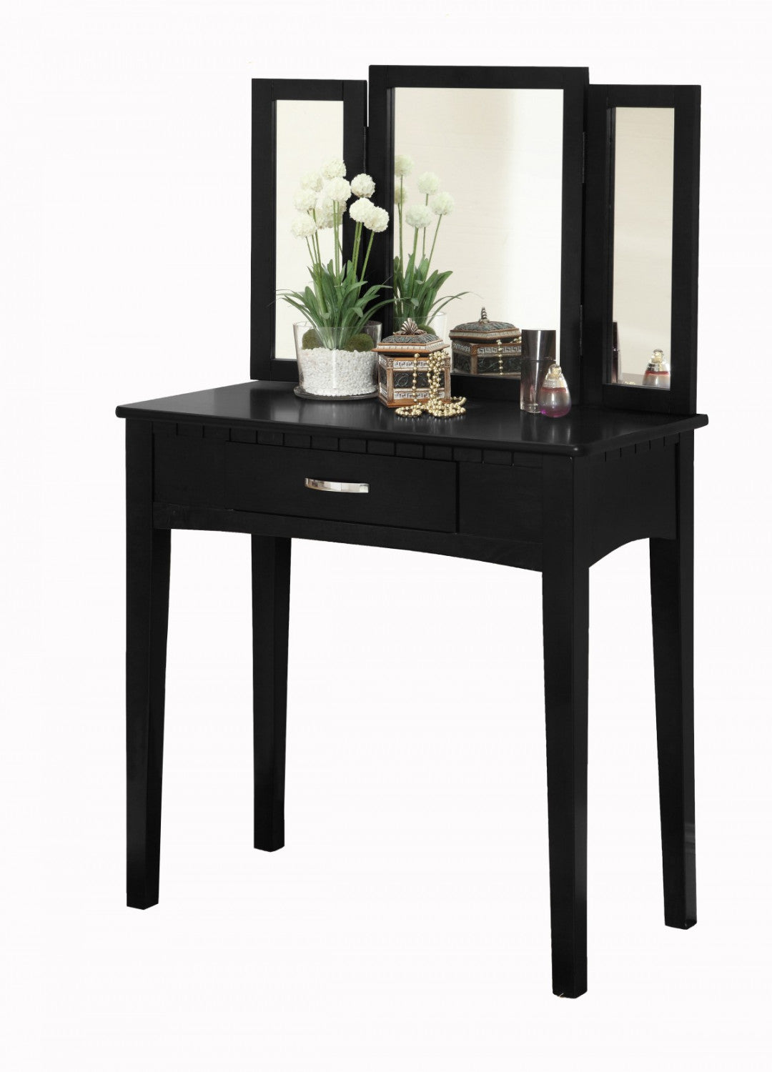 Campbell Vanity Table Set - Black