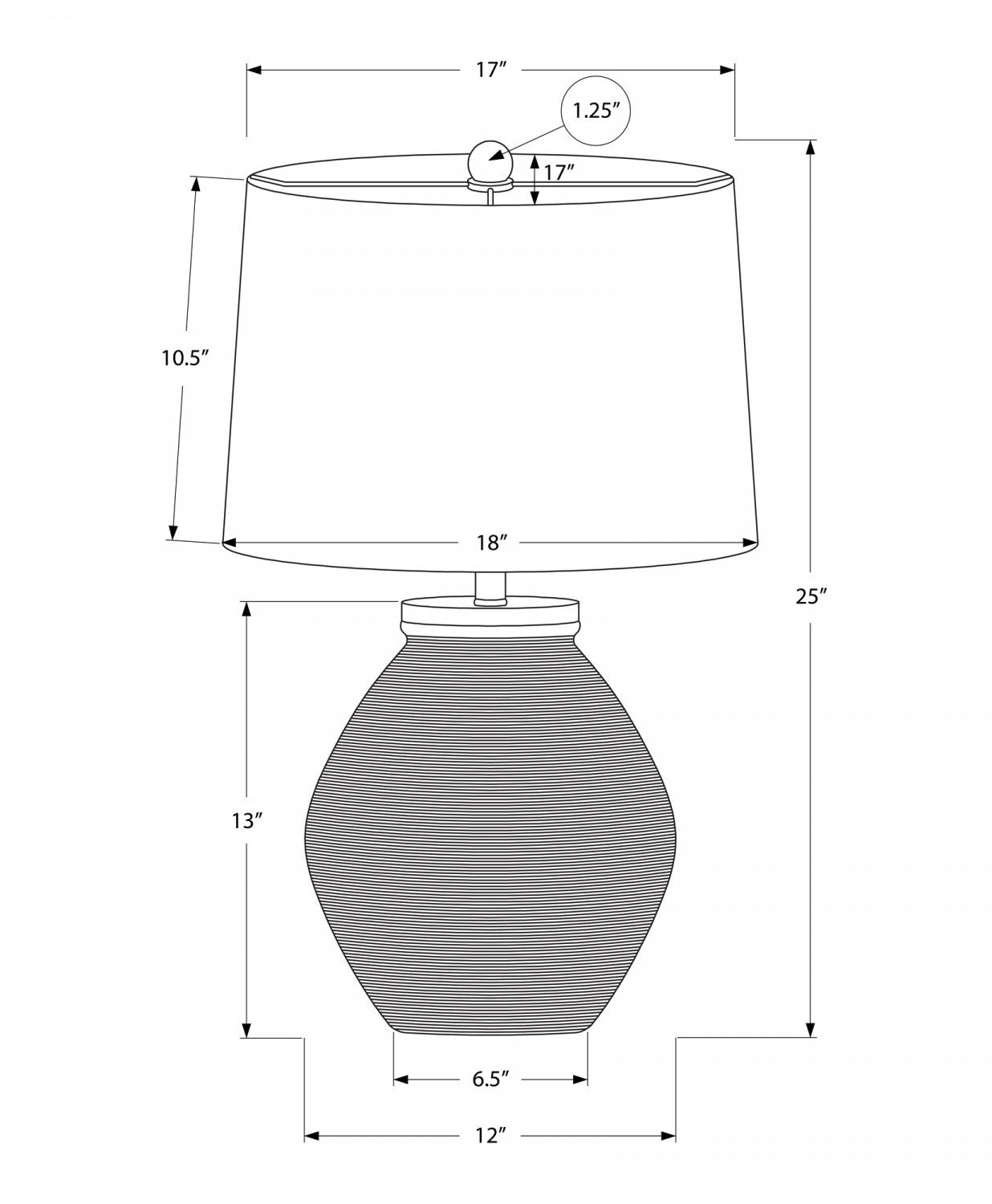 Easton Table Lamp - Cream