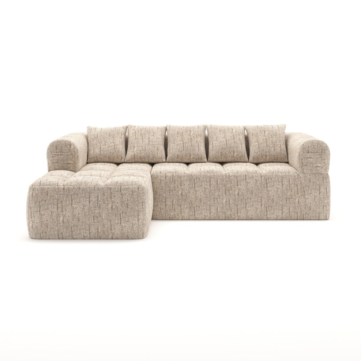 Maya All Foam Sectional - Taupe