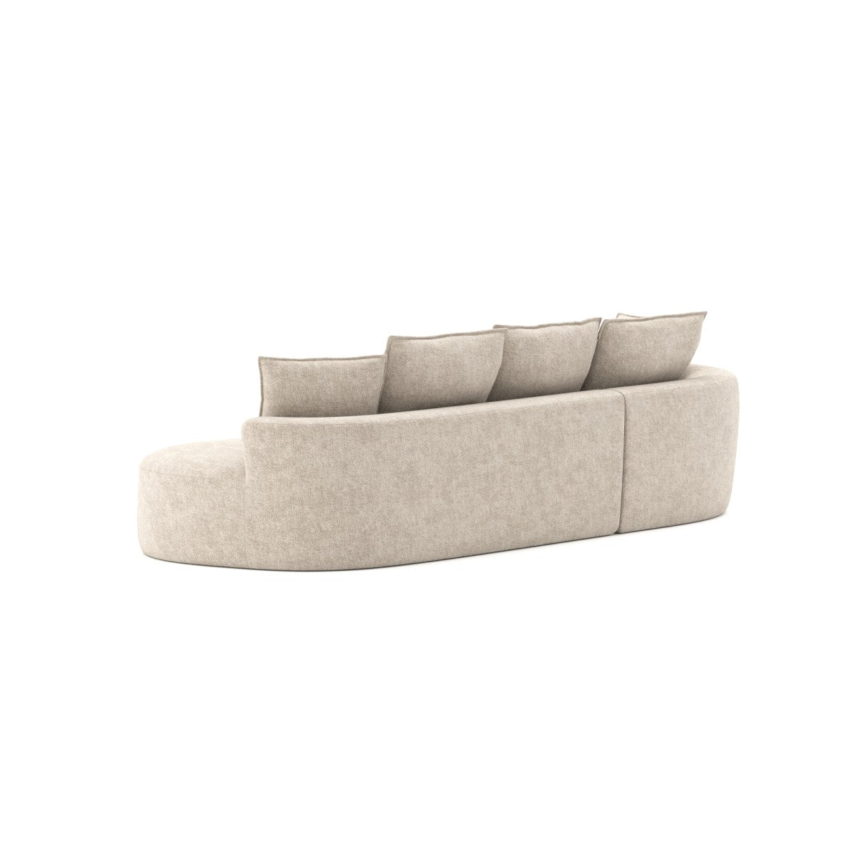 Ibiza All Foam Sectional - Beige