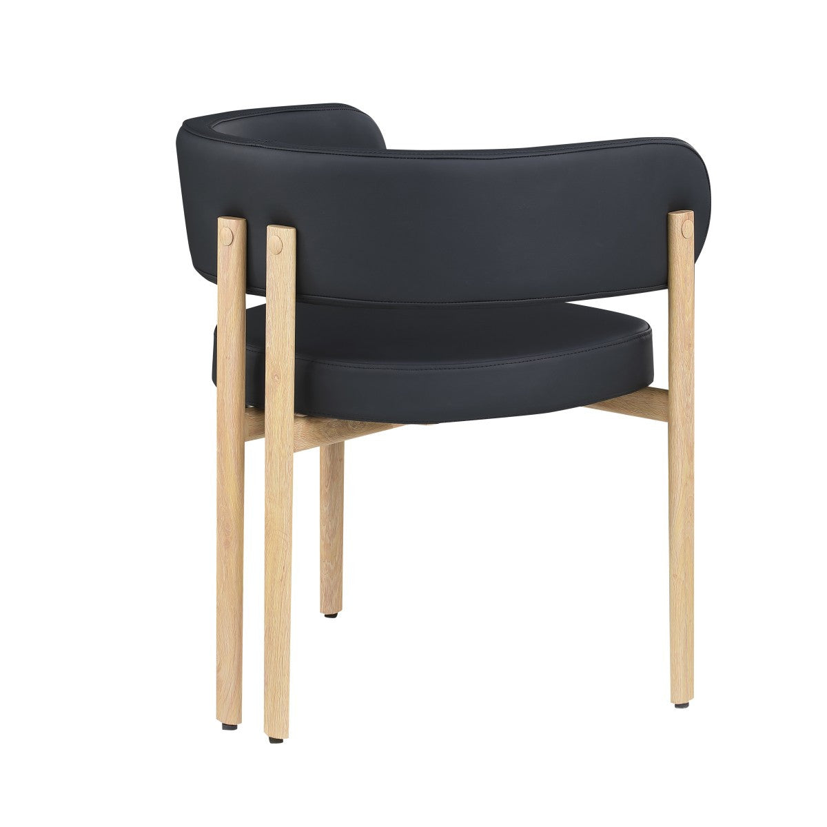 Rhett Dining Chair - Black/Oak - Set of Two