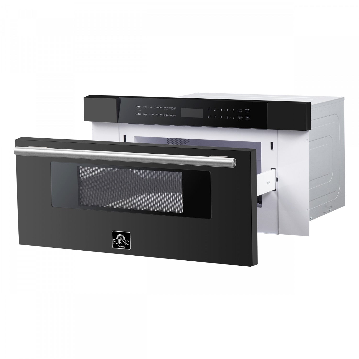 Forno Capoliveri Black 30" Built-In Microwave Drawer (1.2 Cu. Ft.) - FMWDR3000-30BLK