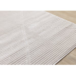 Logan Modern Lines Area Rug - Cream - 5' X 8'