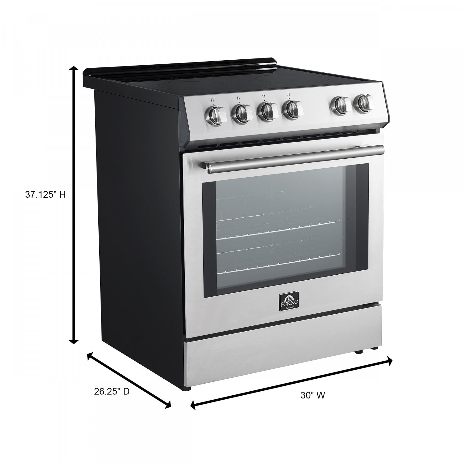 Forno Leonardo Stainless Steel Slide-In Electric Range (5.0 Cu. Ft.) - FFSEL6022-30
