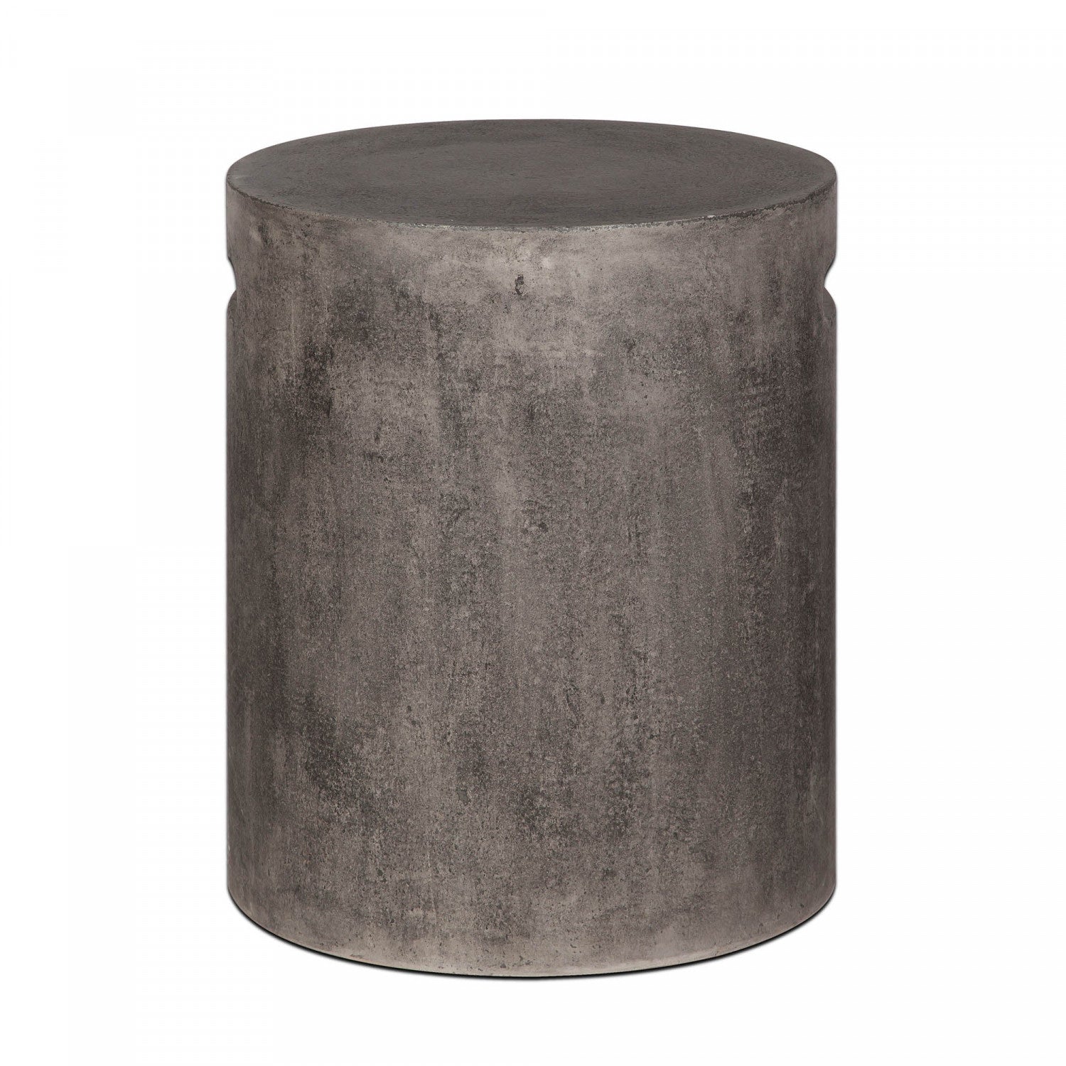 Gavrin Round Side Table With Handle - Dark Grey