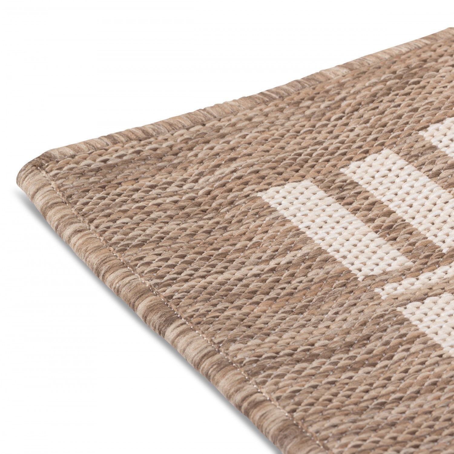 Cabana Lattice Indoor/Outdoor Rug - 3' x 5' - Brown