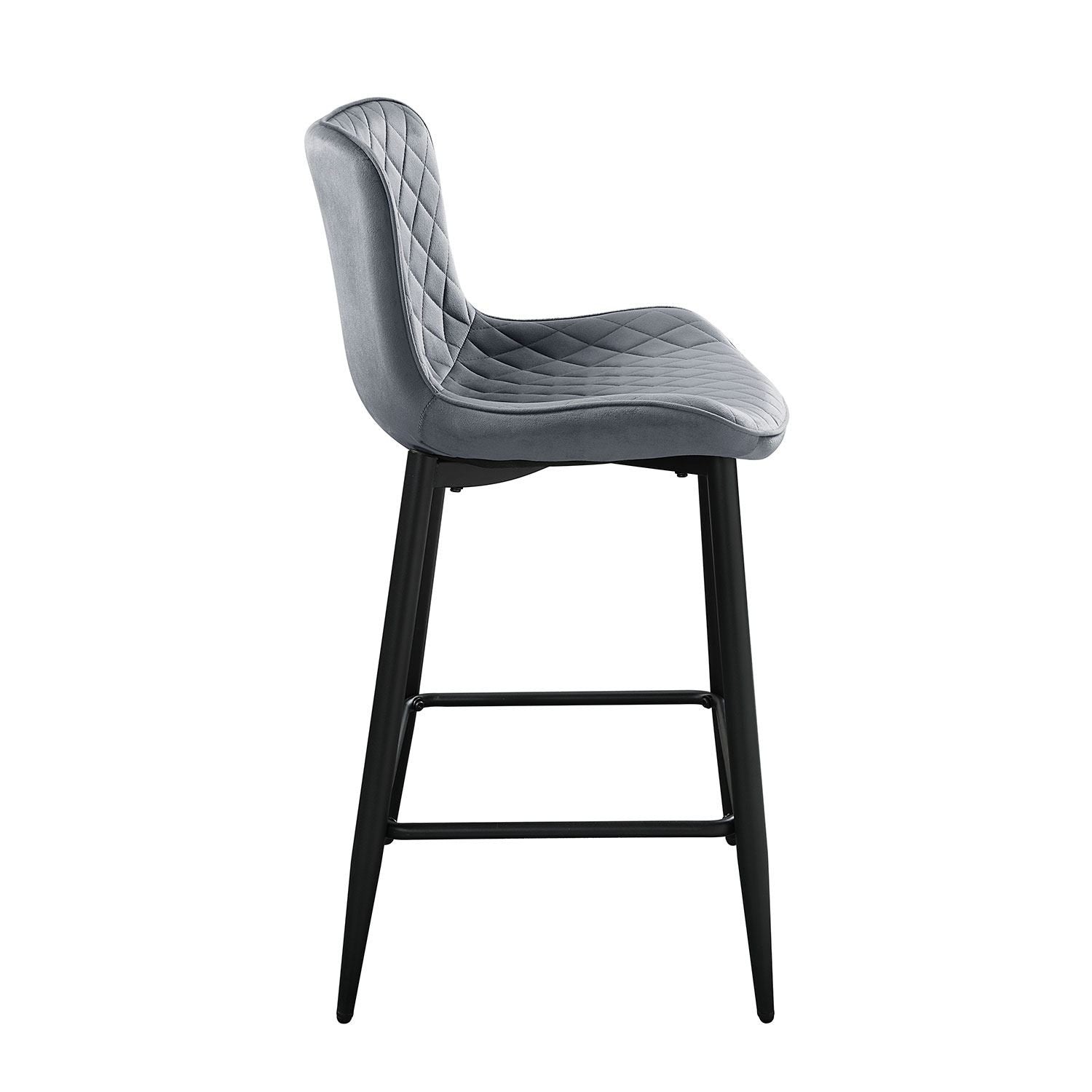 Nya Counter Stool - Grey - Set of Two