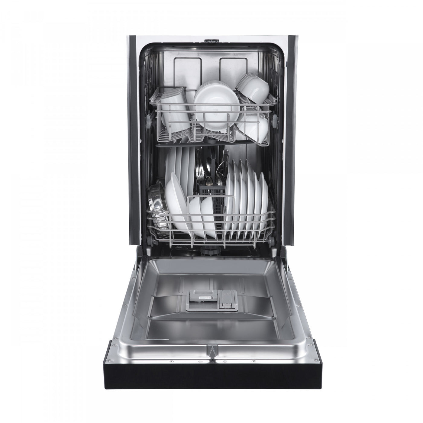 Forno Polo 18" Black Built-in Front Control Dishwasher (52 dBa) - FDWBI8041-18BLK