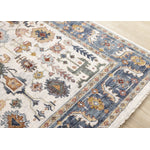 Macie Traditional Border Area Rug - Cream Blue - 8' X 11'