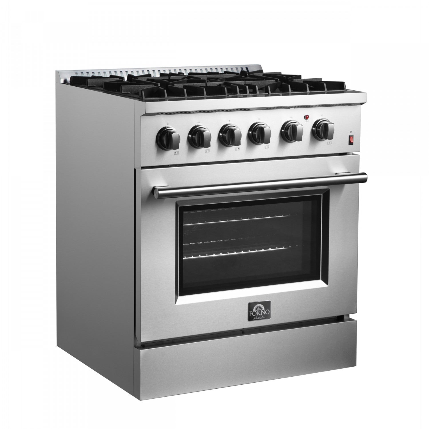 Forno Marco 30" Stainless Steel Dual Fuel Range with True Convection (4.32 Cu. Ft.) - FFSGS6197-30