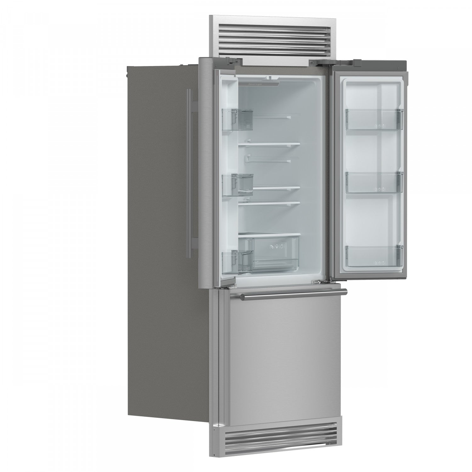 Forno Gallipoli 30" 17.5 Cu.Ft. Stainless Steel French Door Refrigerator - FFFFD1974-35SG