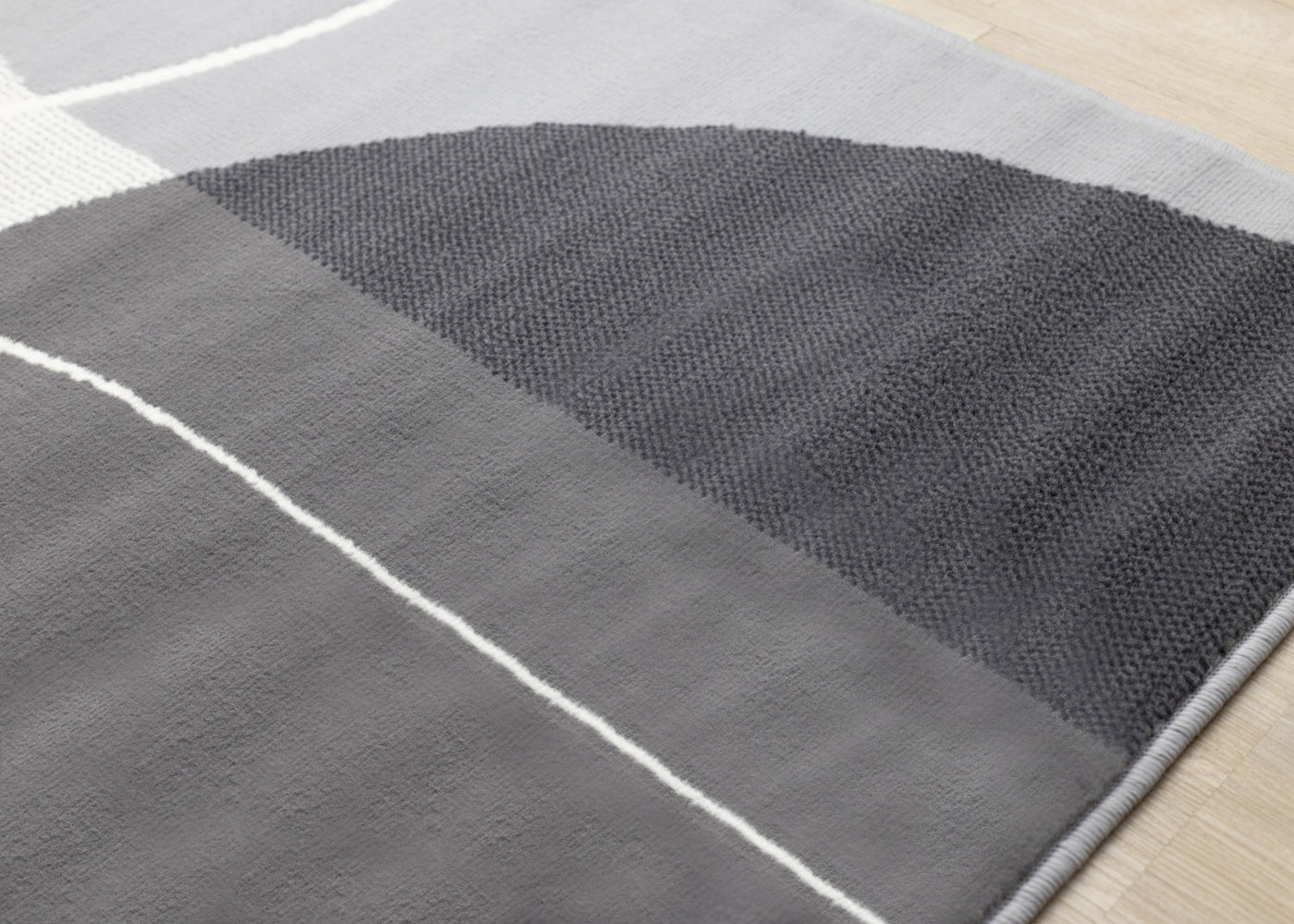 Functional Contemporary Area Rug - Grey - 8' X 11'