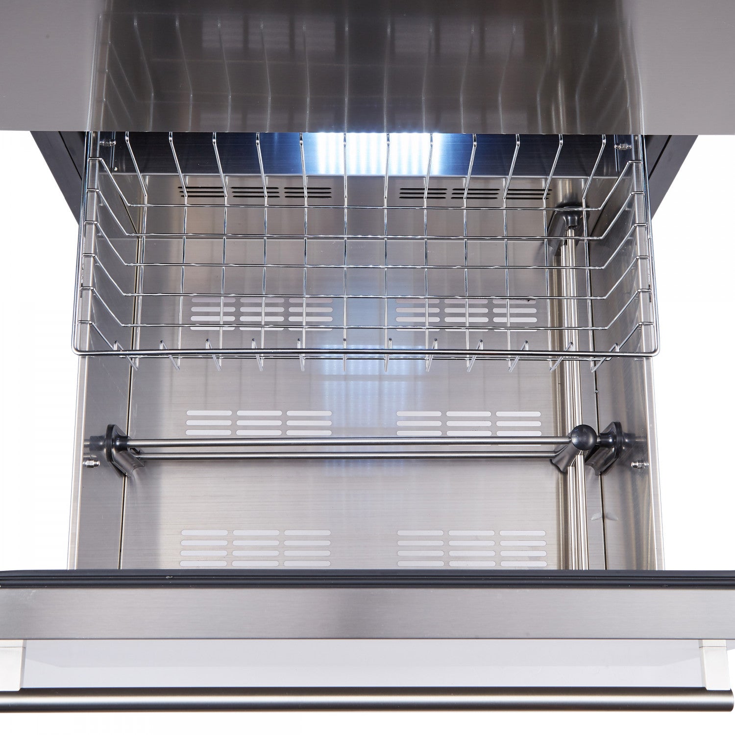 Forno Azienda 24" Stainless Steel 108 Bottle Dual Zone Wine Cooler with Two Refrigerated Drawers - FWCDR6628-24S