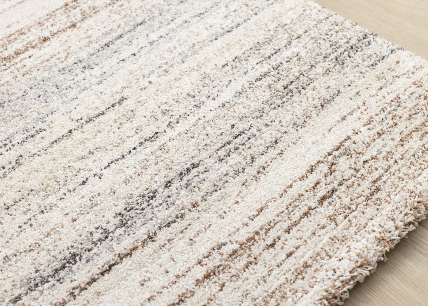 Marquee Soft Contemporary Area Rug - Cream Rust - 8' X 11'