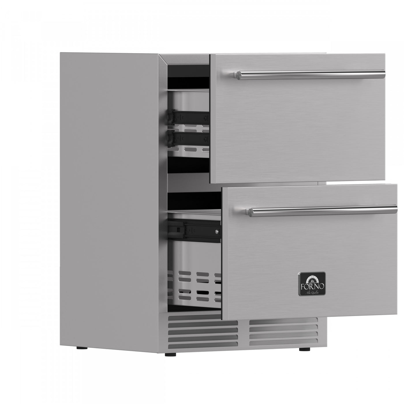 Forno Como Stainless Steel 24" Undercounter Indoor/Outdoor Drawer Refrigerator (4.87 Cu. Ft.) - FDROD1611-24S