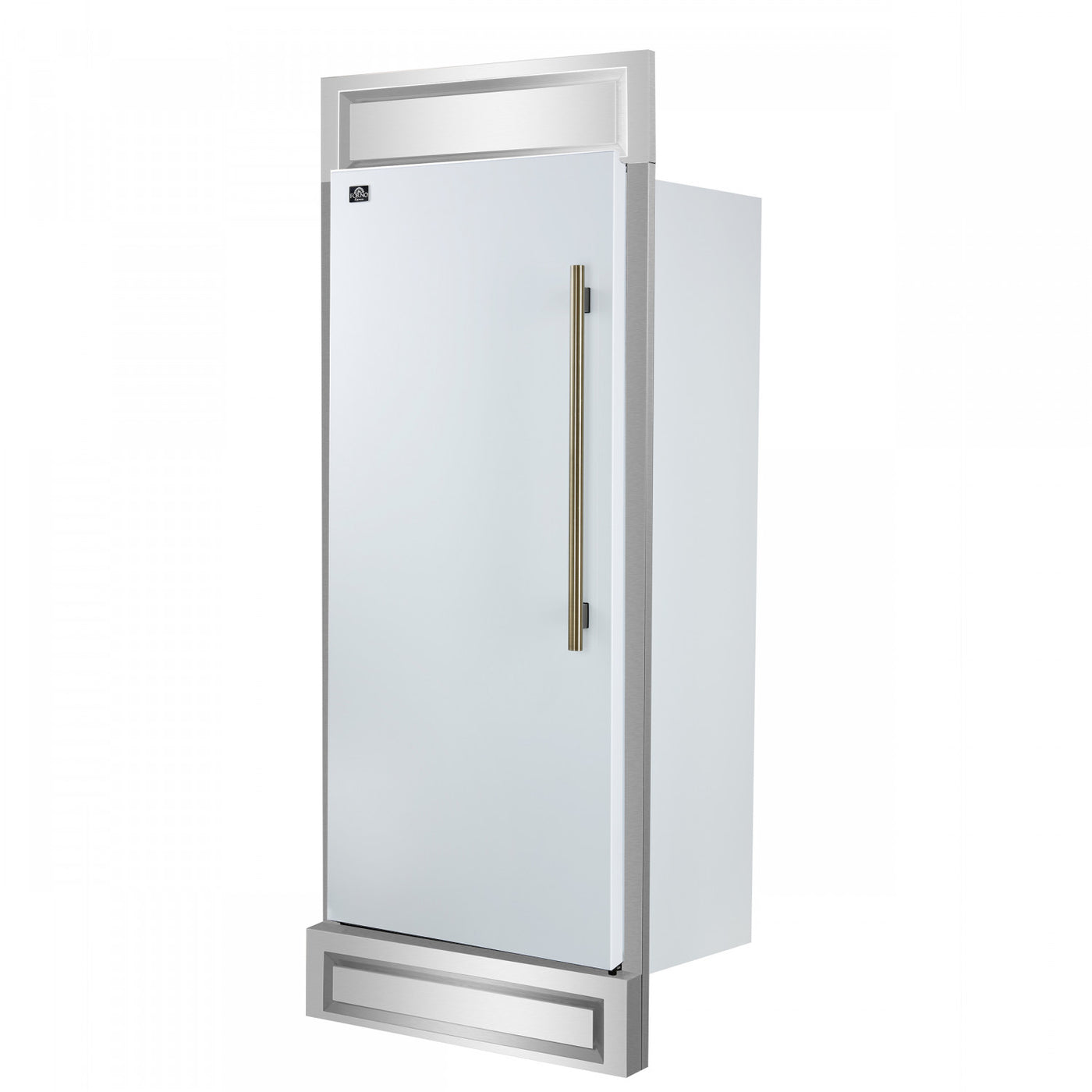 Forno Maderno 28" White Built-In Convertible Refrigerator/Freezer with Left Swing Door (13.6 Cu. Ft.) - FFFFD1722-32LMG-WHT