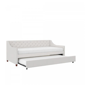 Novogratz Her Majesty Twin Daybed and Trundle - Ivory
