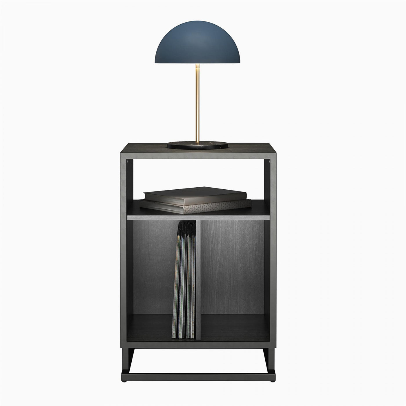 Regal Turntable Stand/End Table - Black Oak
