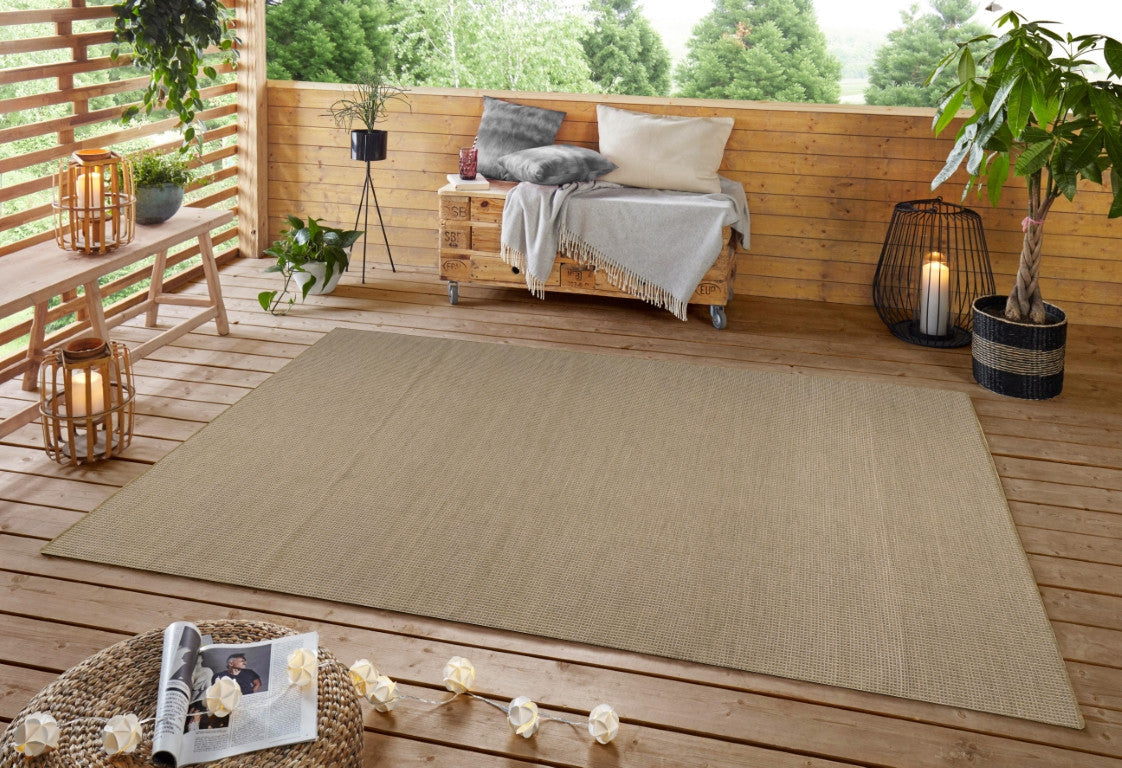 Calypso Crosshatch Outdoor Rug - 6' x 9' - Green