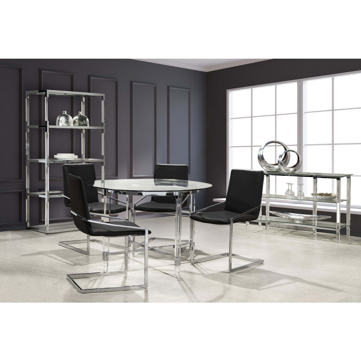 Ariya Dining Chair - Dark Grey - Set Of Two
