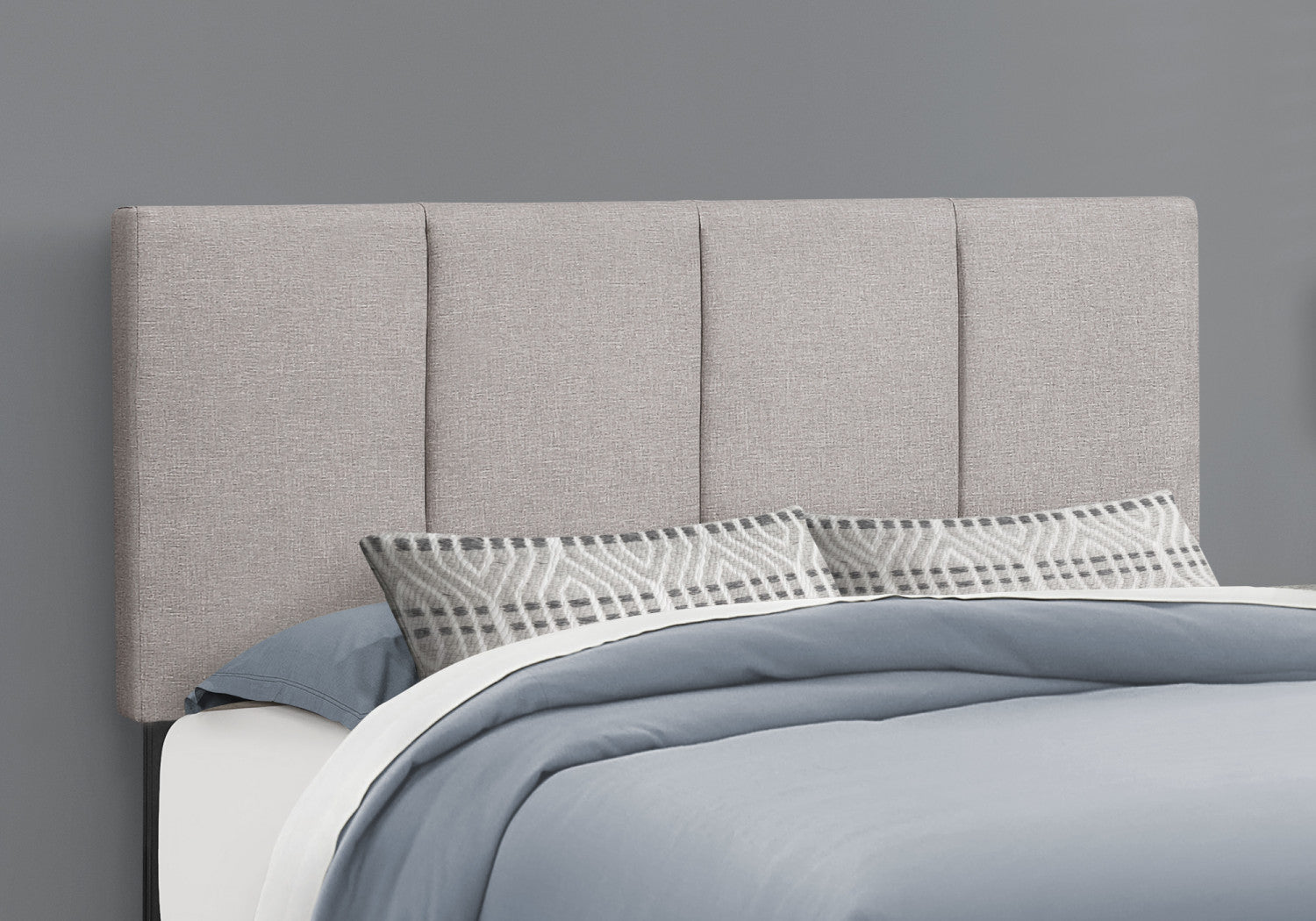 Lillian Queen Bed - Grey